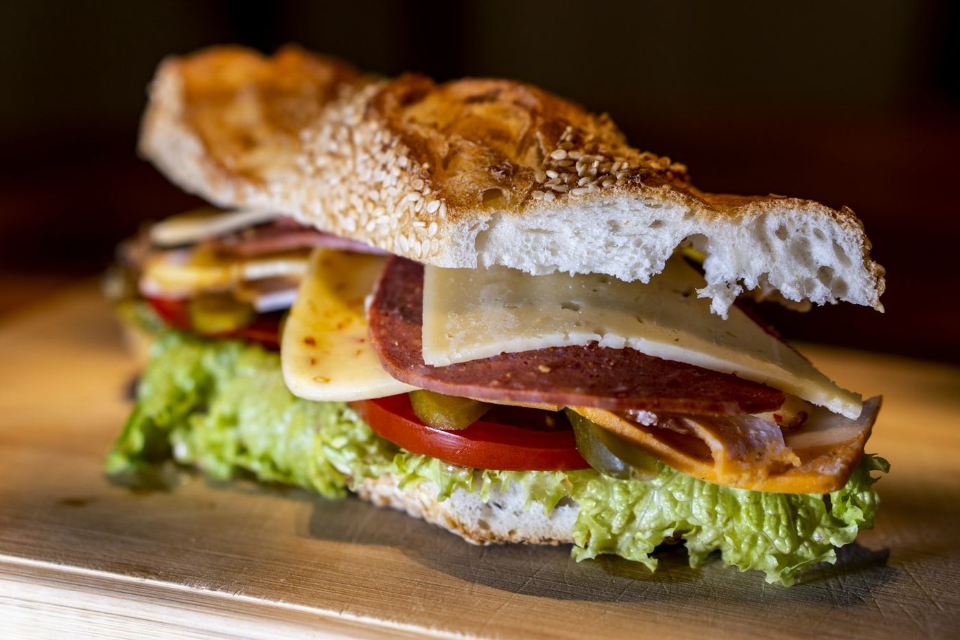 Bacon & egg roll at Blend Sixty-Six